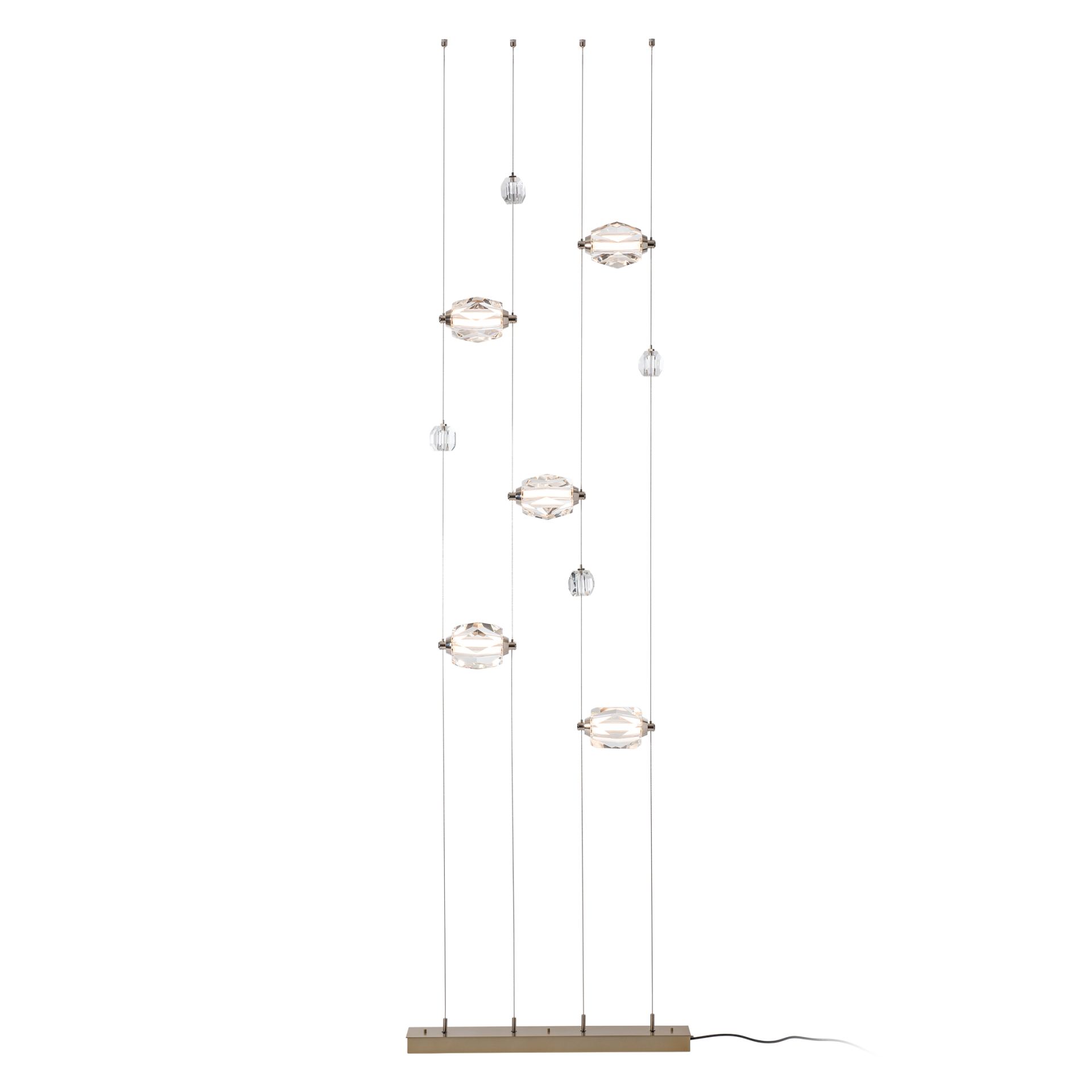 Gatsby 5-Light Floor to Ceiling Plug-In LED Lamp